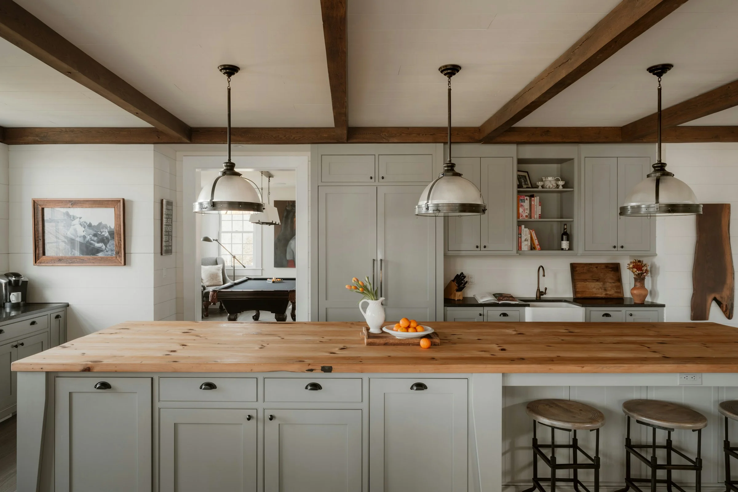 Furniture and finishes shown in residential context
